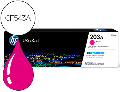 TONER HP 203A LASERJET PRO M254 / MFP M280 / MFP M281 MAGENTA 1300 PAGINAS