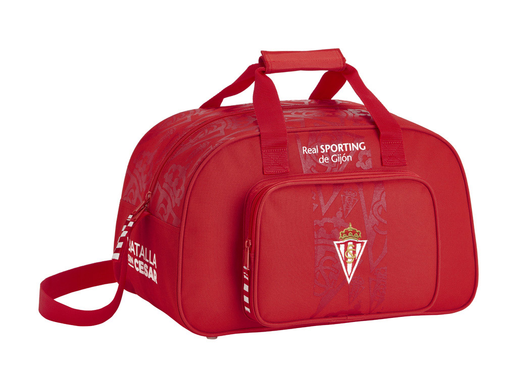 CARTERA ESCOLAR SAFTA SPORTING DE GIJON BOLSA DEPORTE 400X240X230 MM