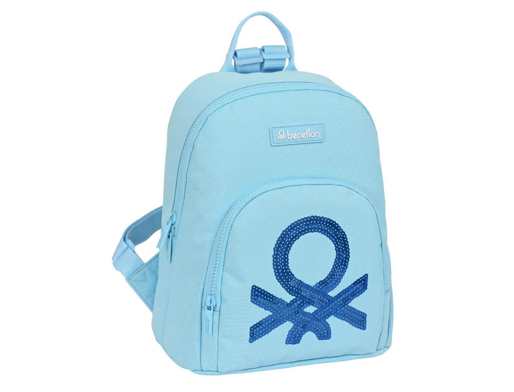 MOCHILA SAFTA MINI BENETTON SEQUINS 300X250X130 MM