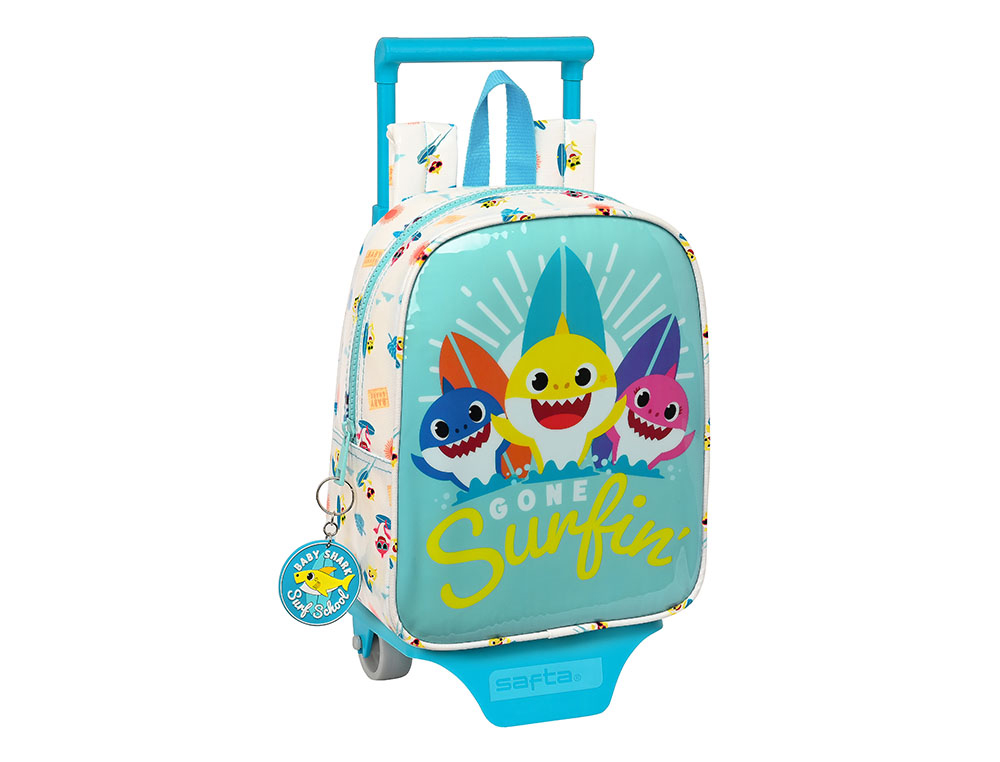 MOCHILA CON CARRO SAFTA BABY SHARK SURFING 100X220X270 MM
