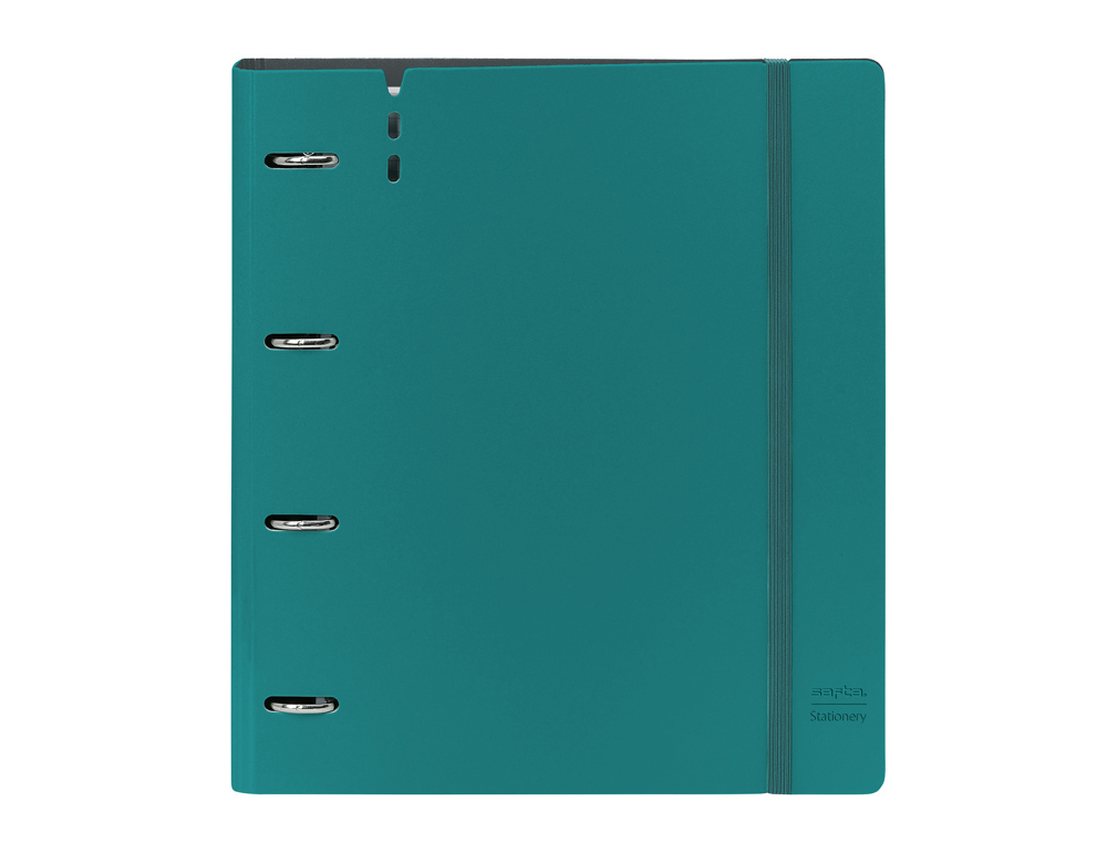 CARPETA CON RECAMBIO SAFTA DIN A4 CUADRO 5 MM POLIPROPILENO FOAM 4 ANILLAS 35MM AZUL