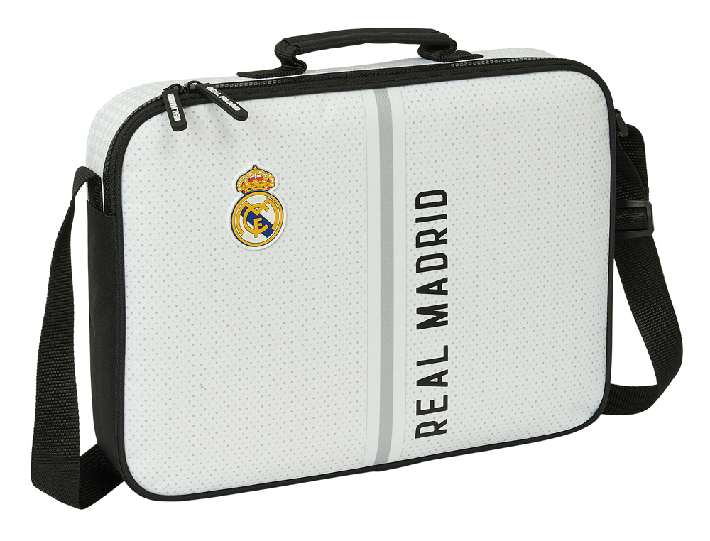CARTERA EXTRAESCOLAR SAFTA RESISTENTE REAL MADRID 1 EQUIPACION 24/25 280X380X60 MM