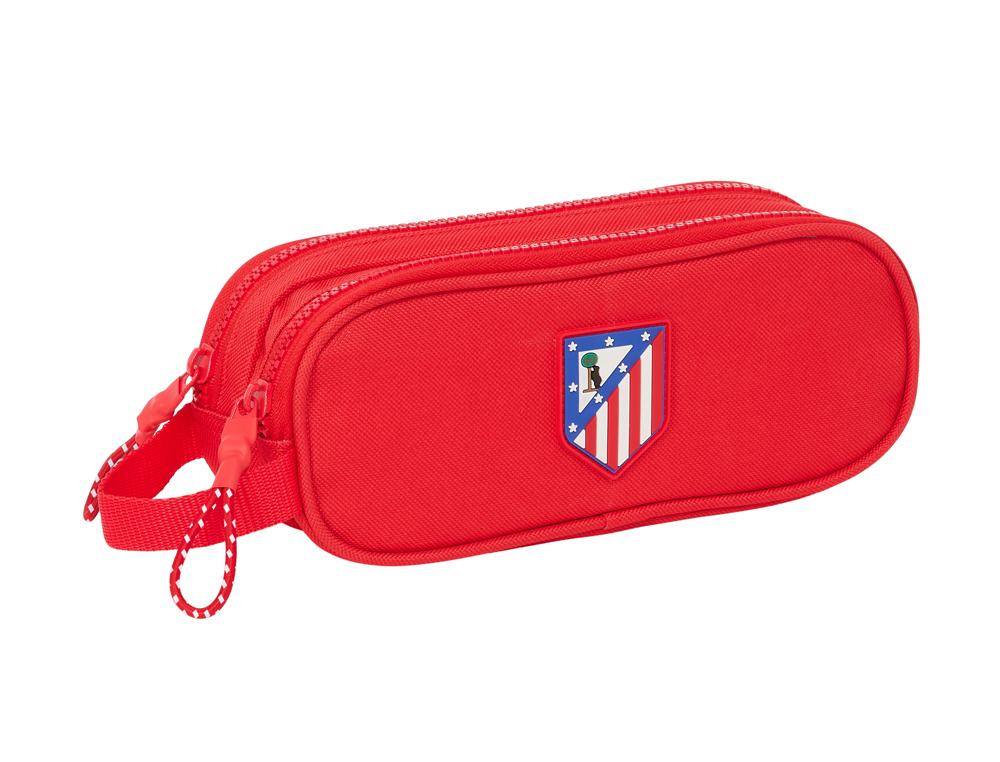 BOLSO ESCOLAR PORTATODO SAFTA DOBLE ATLETICO DE MADRID 80X210X60 MM