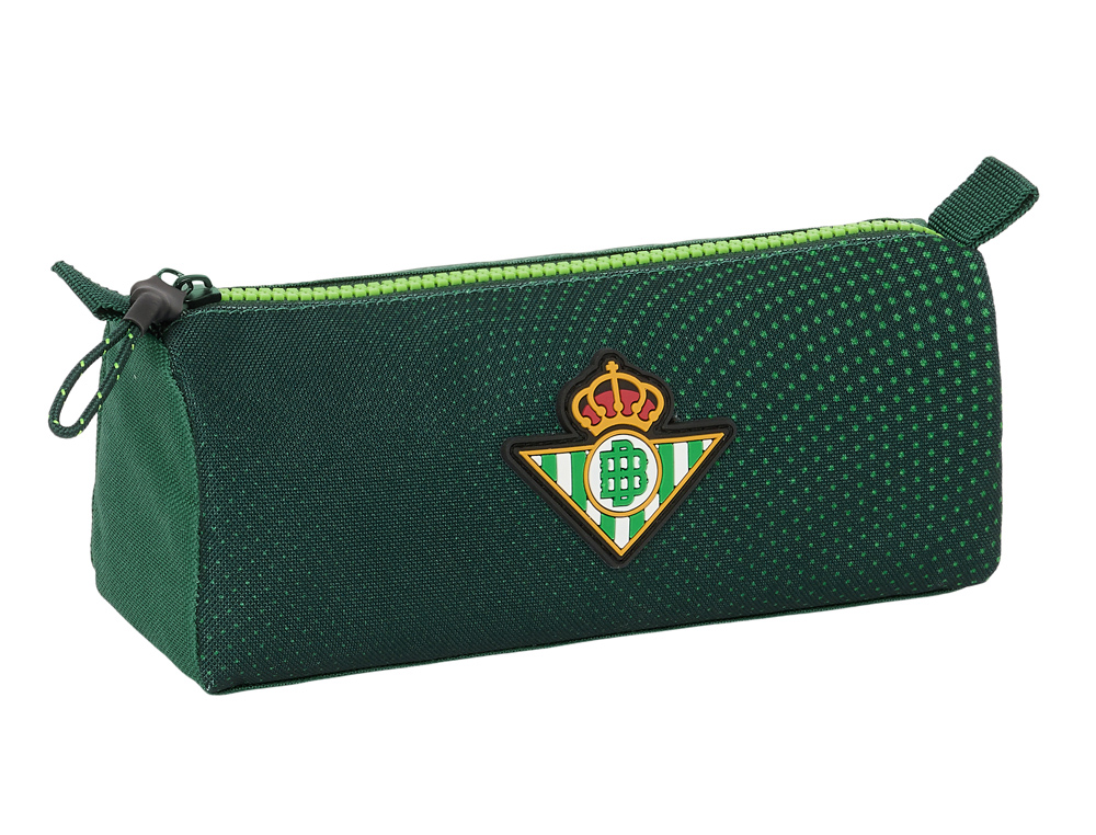 BOLSO ESCOLAR PORTATODO SAFTA RESISTENTE AL AGUA REAL BETIS BALOMPIE 80X210X70 MM