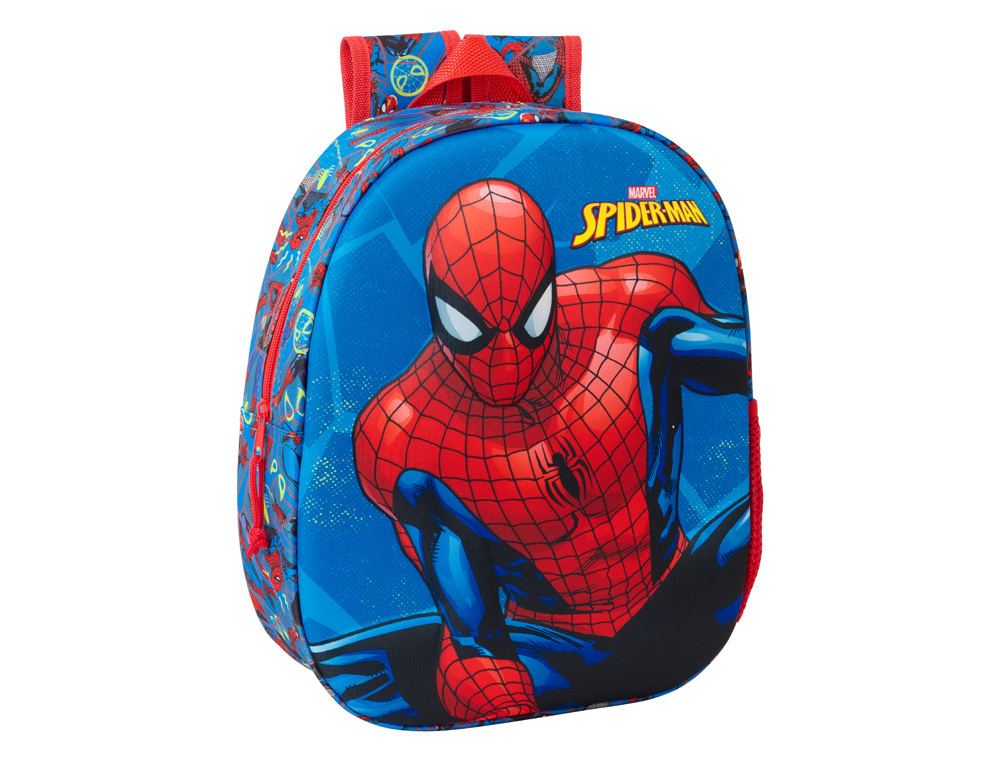 MOCHILA SAFTA 3D SPIDER-MAN 330X270X100 MM