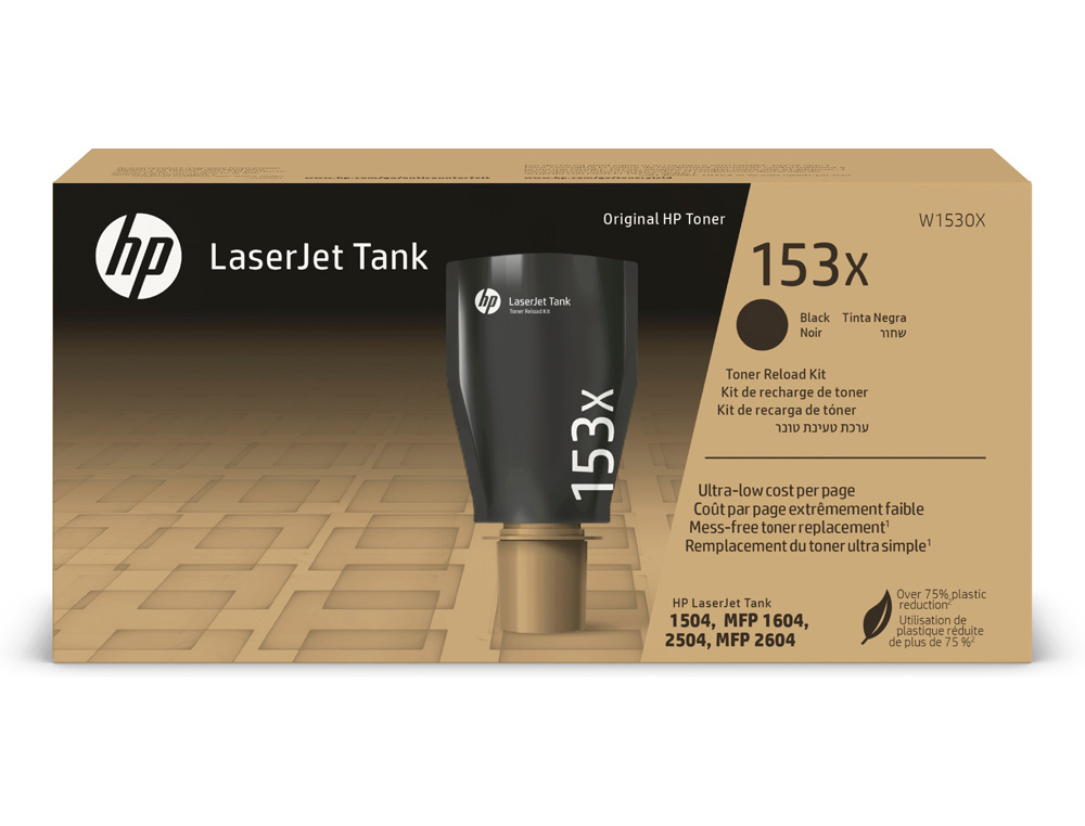 KIT RECARGA TONER HP LJ TANK 1600/2600 N 153X 5.000 PAGINAS