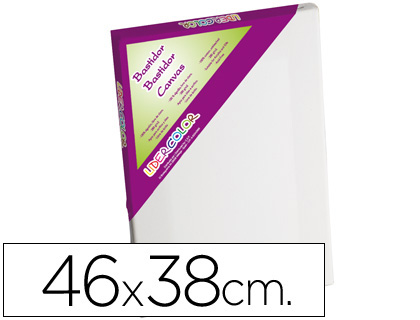 ASTIDOR LIDERPAPEL8F LIENZO GRAPADO TRASERO ALGODON 100% MARCO PAWLONIA 1,8X3,8 CM BORDES MADERA 46X38 CM