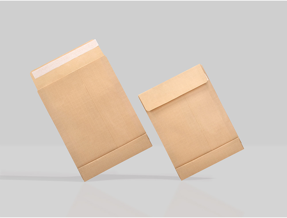 SOBRE LIDERPAPEL BOLSA FUELLE KRAFT 280X365X30MM SOLAPA TIRADE SILICONA PAPEL 120 GR CAJA DE 50 UNIDADES