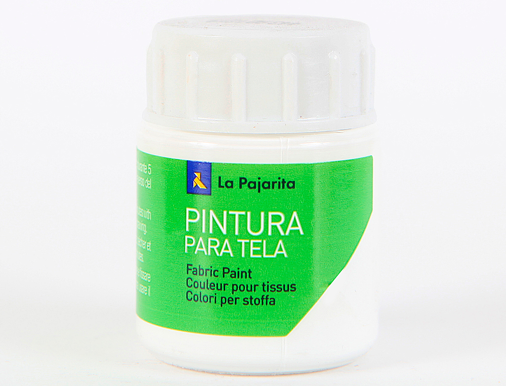 PINTURA PARA TELA LA PAJARITA BLANCO 25 ML