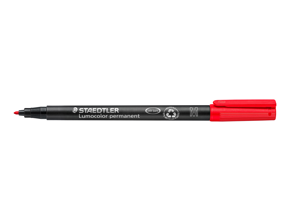 ROTULADOR STAEDTLER LUMOCOLOR RETROPROYECCION PUNTA DE FIBRAPERMANENTE 317-2 ROJO PUNTA MEDIA REDONDA 0.8-1 MM