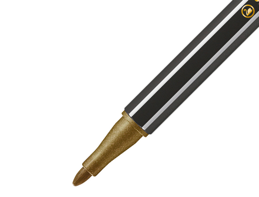 ROTULADOR STABILO ACUARELABLE PEN 68 METALICO ORO PUNTA GRUESA 1MM