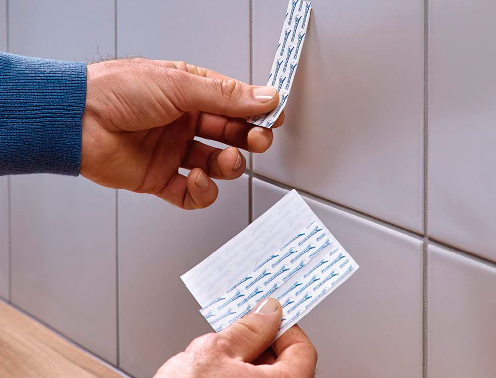 CLAVO AUTOADHESIVO TESA SUJECION HASTA 2 KG USO AZULEJOS REMOVIBLE BLISTER DE 2 UNIDADES