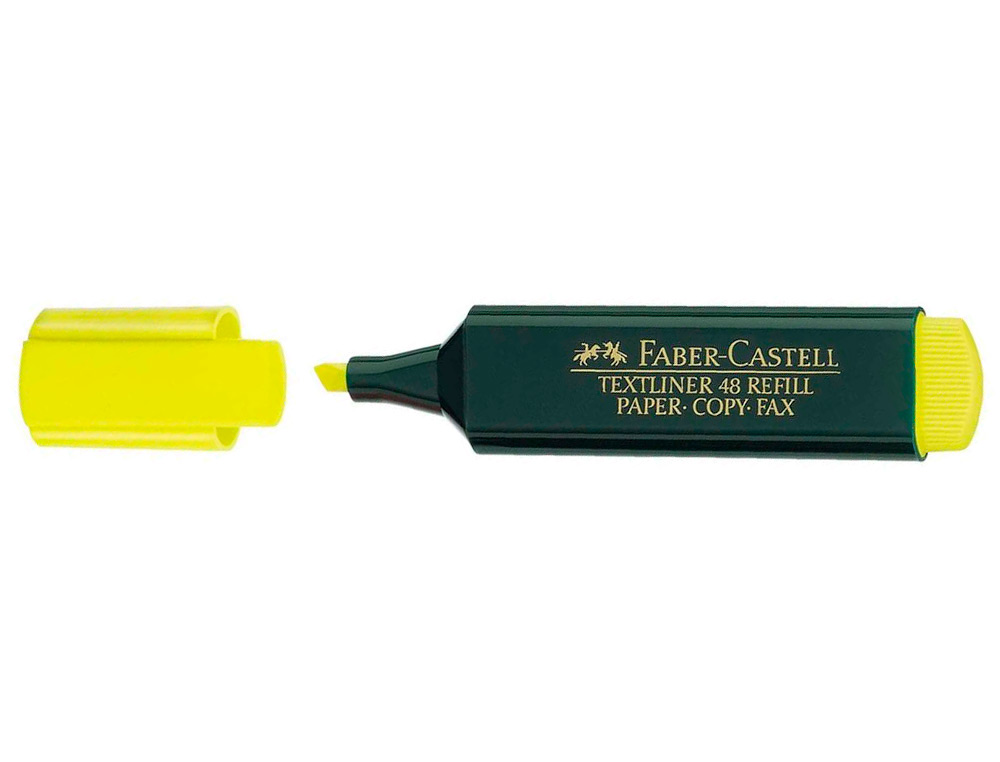 ROTULADOR FABER CASTELL FLUORESCENTE TEXTLINER 48 AMARILLO BLISTER DE 1 UNIDAD
