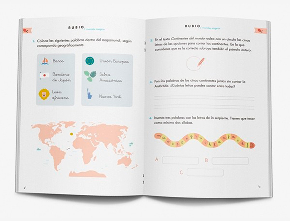 CUADERNO RUBIO COMPETENCIA LECTORA 3 MUNDO VIAJERO