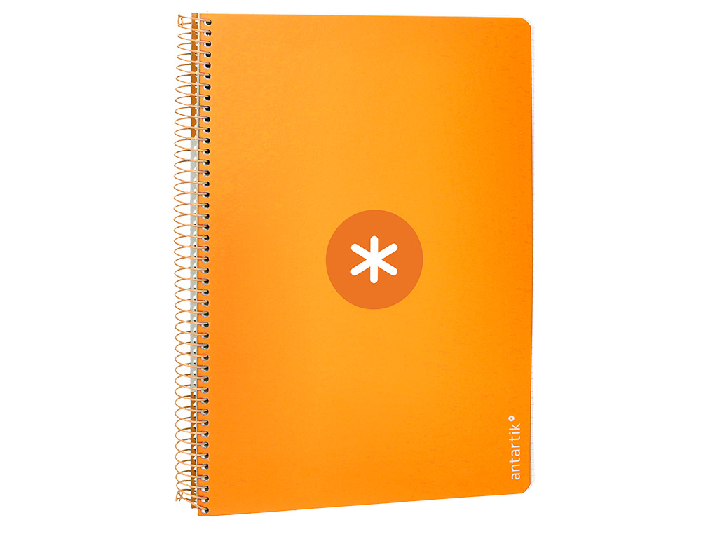 CUADERNO ESPIRAL ANTARTIK A4 MICRO TAPA DURA 80H 100GR CUADRO 5MM SIN BANDA4 TALADROS COLOR MOSTAZA