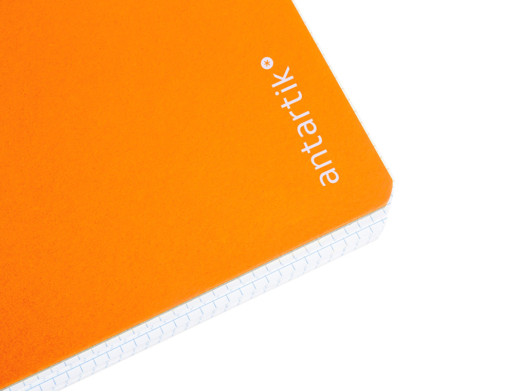 CUADERNO ESPIRAL ANTARTIK A4 MICRO TAPA DURA 80H 100GR CUADRO 5MM SIN BANDA4 TALADROS COLOR MOSTAZA