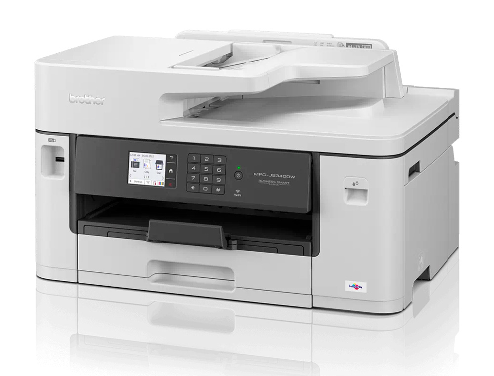 EQUIPO MULTIFUNCION BROTHER MFCJ5340DWE PROFESIONAL A4 / A3 COLOR TINTA 28PPM DUPLEX TACTIL WIFI BANDEJA 250 HOJAS
