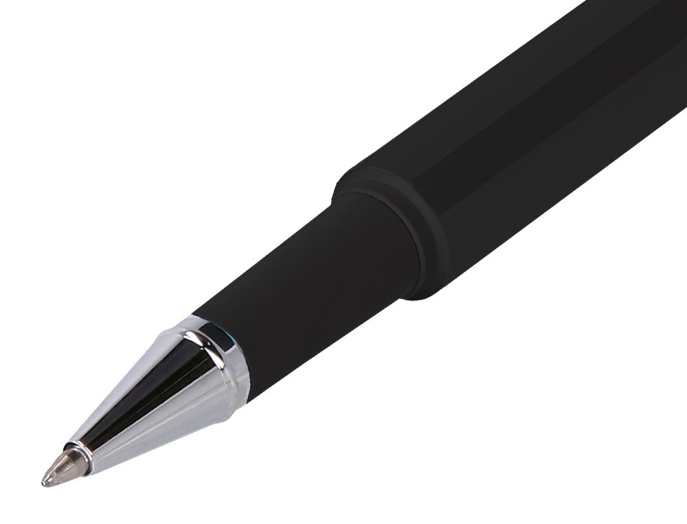 ROLLER Y FUNDA DE SIMILPIEL BELIUS SPACE B COLOR MINIMALISTA NEGRO TINTA AZUL CAJA DE DISEÑO