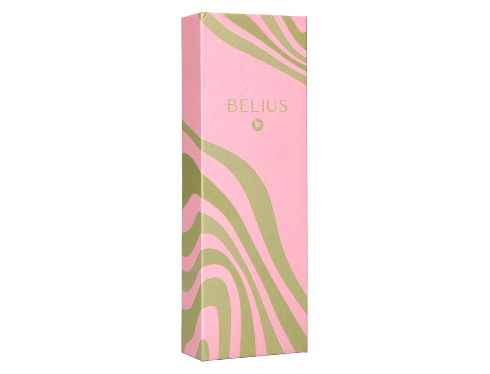 BOLIGRAFO BELIUS INK DREAMS ALUMINIO COLOR ROSA Y VERDE MATCHA PLATEADO FRASE INTERIOR TINTA AZUL CAJA DE DISEÑO