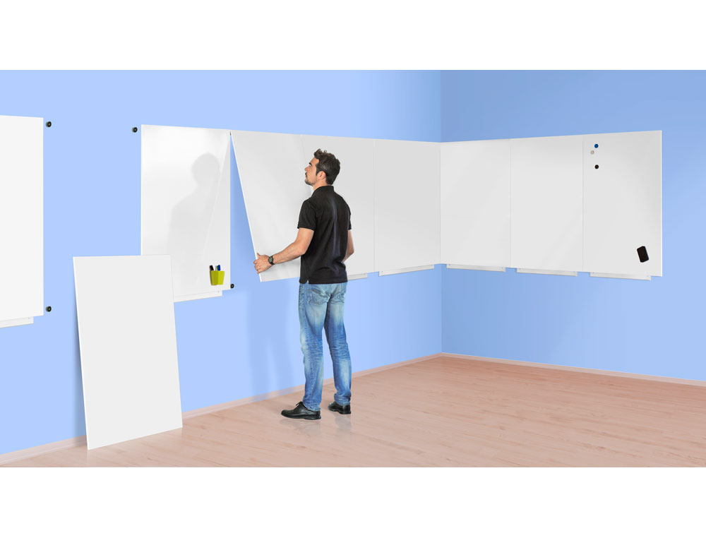 PIZARRA BLANCA ROCADA SKINWHITEBOARD PRO LACADA MAGNETICA 100X150 CM