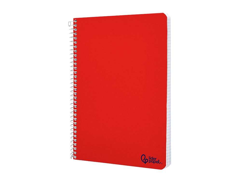 CUADERNO ESPIRAL LIDERPAPEL DIN A5 WITTY TAPA DURA 80H 90GR CUADRO 8MM CON MARGEN COLORES SURTIDOS