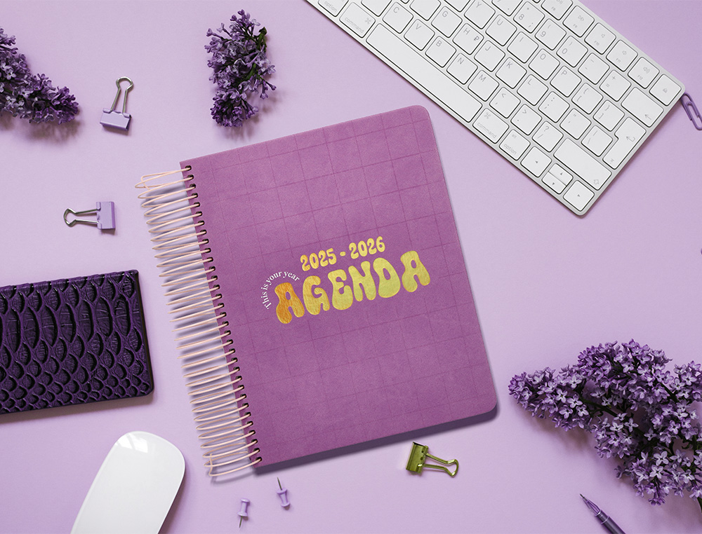 AGENDA ESCOLAR LIDERPAPEL 25-26 ESPIRAL KYMOLOS DIA PAGINA A5 BILINGÜE PAPEL FSC 80 GR