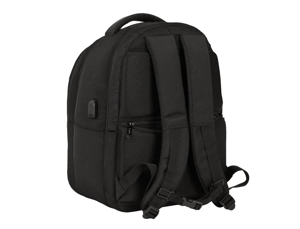 CARTERA ESCOLAR SAFTA BUSINESS (BLACK-BLUE-GREY) MOCHILA PORTATIL 15,6