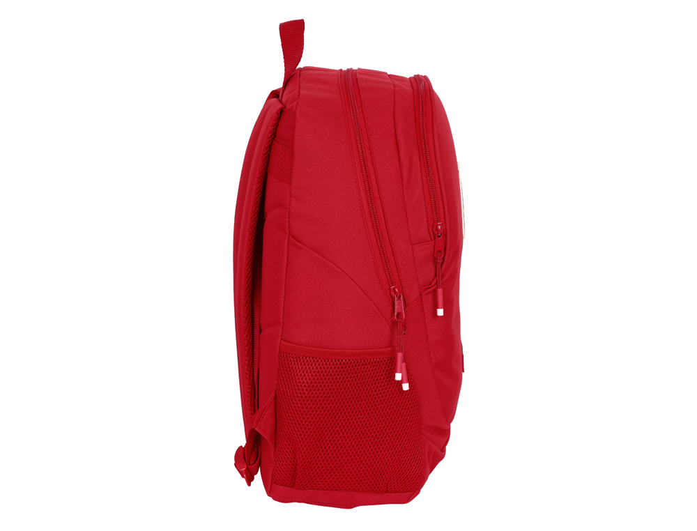 CARTERA ESCOLAR SAFTA GRANADA C.F. MOCHILA ADAPTABLE A CARRO 320X160X440 MM