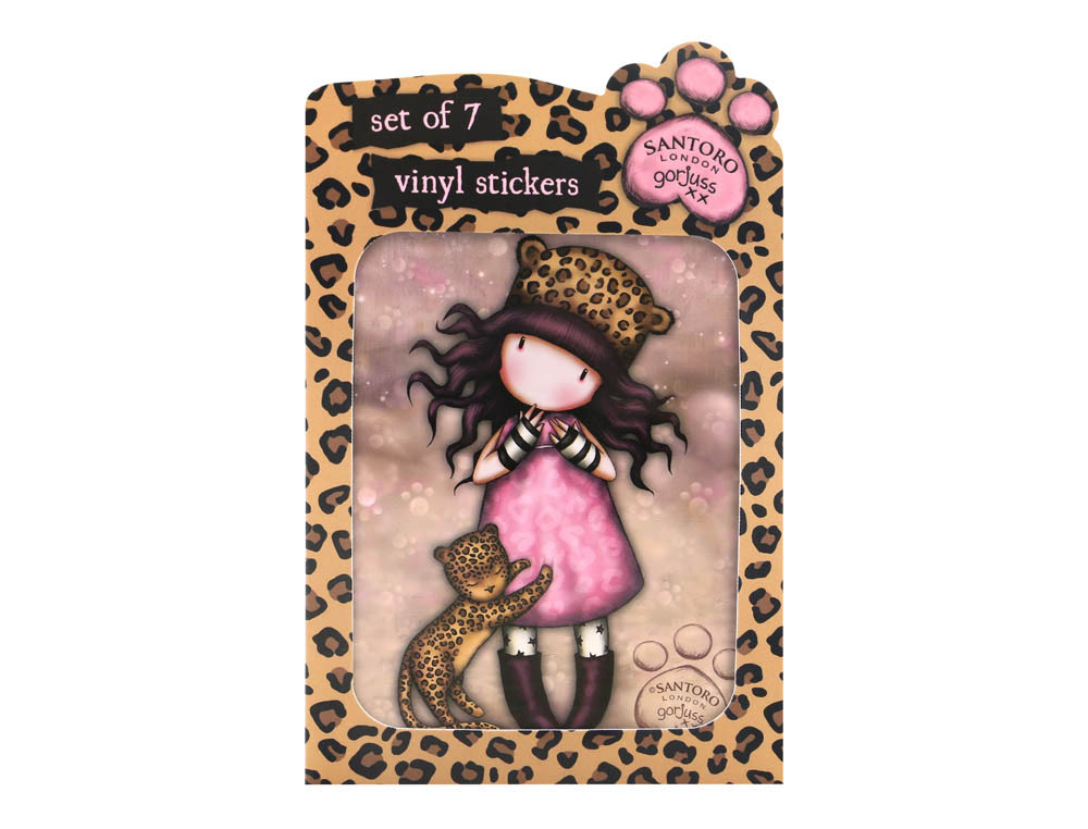 PEGATINA SAFTA SANTORO S GORJUSS WILD EXPOSITOR DE 18 BLISTERS DE 7 UNIDADES 304X70X215 MM