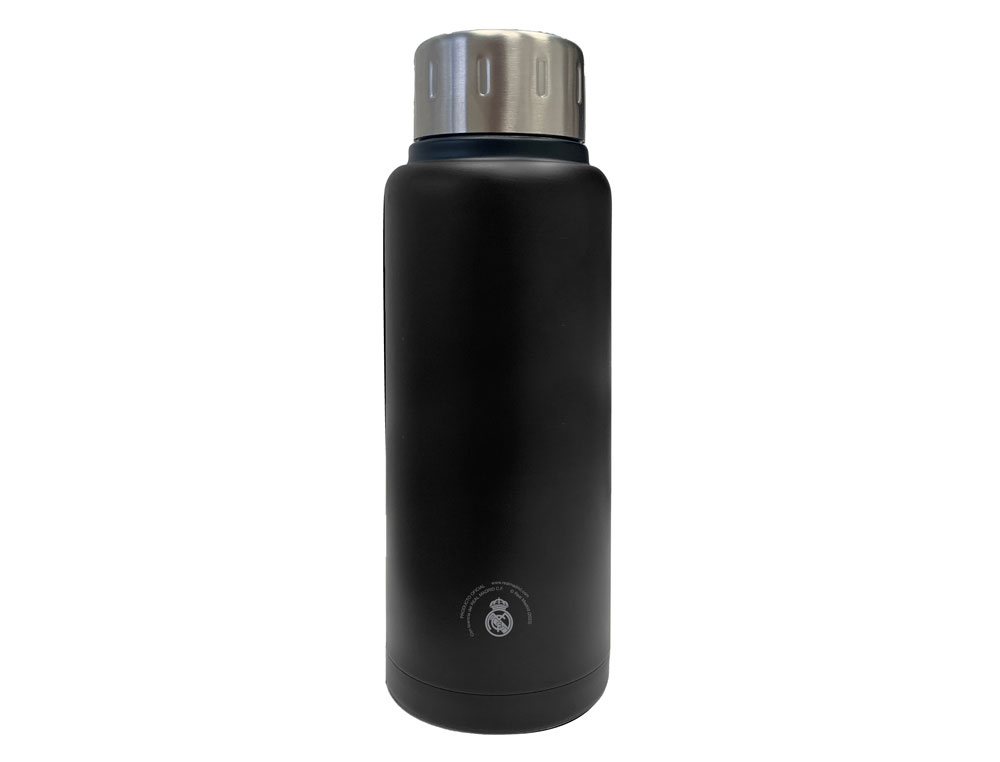 BOTELLA PORTALIQUIDOS SAFTA TERMO ACERO INOXIDABLE 500ML REAL MADRID PREMIUM 225X70 MM