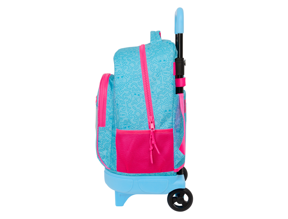 MOCHILA SAFTA GRANDE CON RUEDAS COMPACT EXTRAIBLE L.O.L. SURPRISE DIVAS 220X330X450 MM
