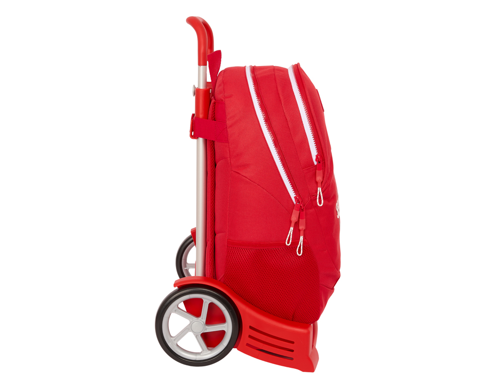 MOCHILA SAFTA MOD. 665 CON CARRO EVOLUTION SEVILLA F.C. CORPORATIVA 440X320X160 MM