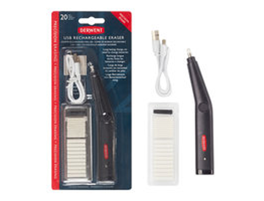 GOMA DE BORRAR ELECTRICA DERWENT RECARGABLE POR USB