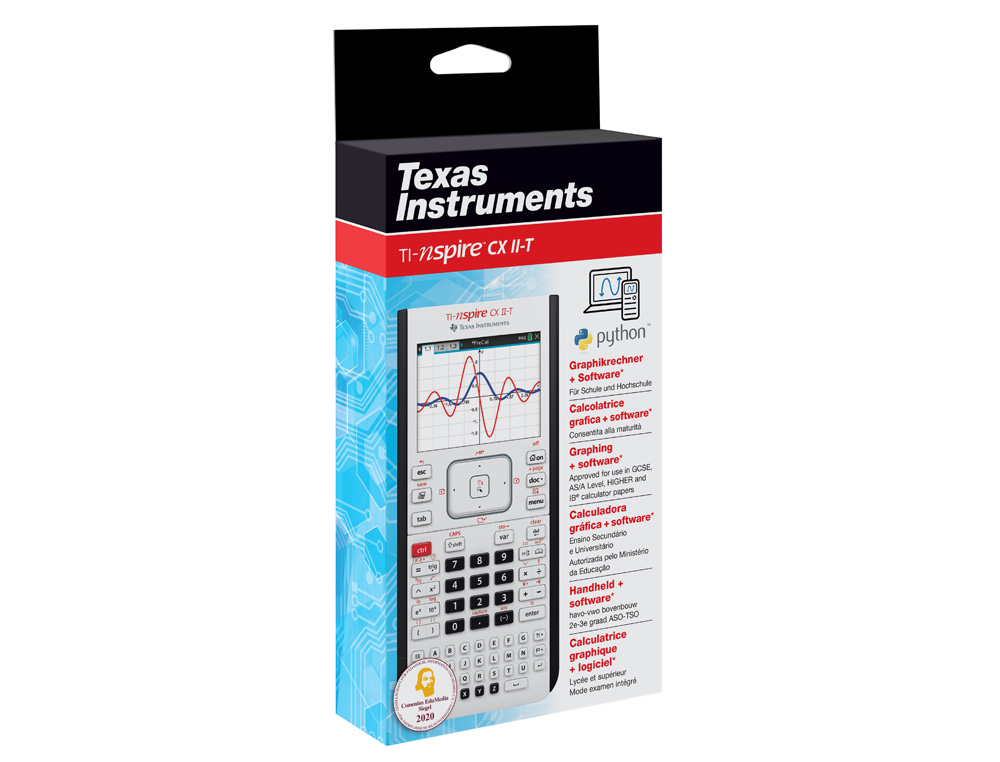 CALCULADORA TEXAS INSTRUMENTS TI-NSPIRE CX II-T GRAFICA 10 LINEAS 90MB ROM 64KB RAM