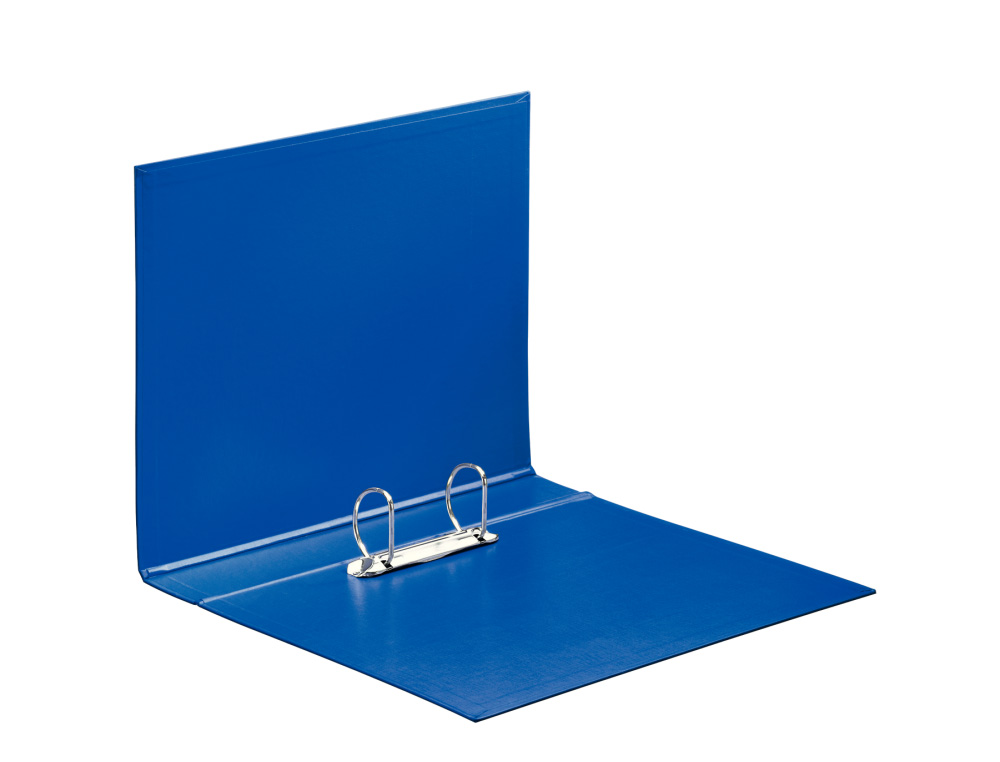 CARPETA ESSELTE 2 ANILLAS 40 MM FOLIO PLASTICO FORRADO CON TARJETERO COLOR AZUL