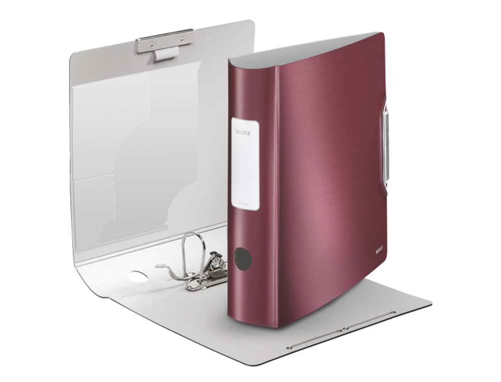 ARCHIVADOR DE PALANCA LEITZ ACTIVE SOLID POLYFOAM 180 DIN A4 LOMO 82 MM COLOR ROJO GRANATE