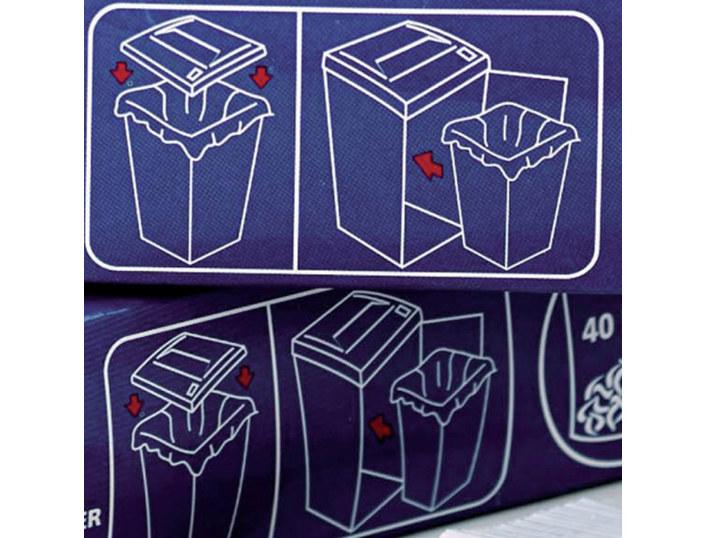 BOLSA DE RESIDUOS REXEL RECICLABLE PARA DESTRUCTORA AS 100 115 L PACK DE 100 UNIDADES