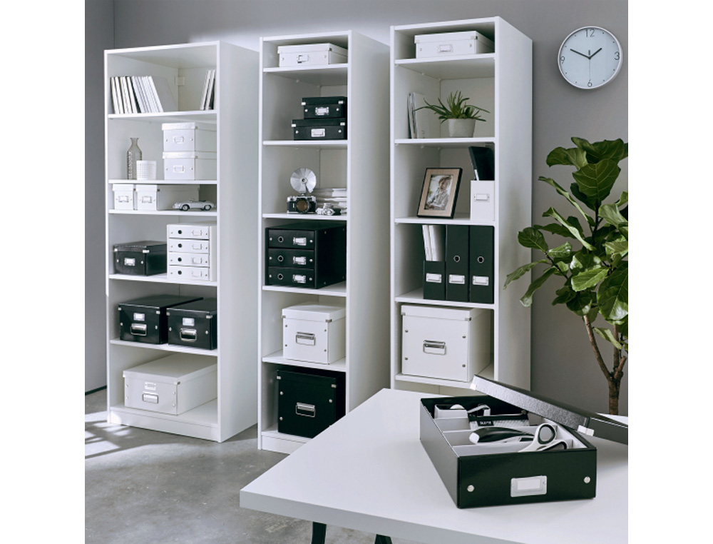 CAJA DE ALMACENAMIENTO LEITZ CLICK&STORE PEQUEÑA COLOR BLANCO 216X160X282 MM
