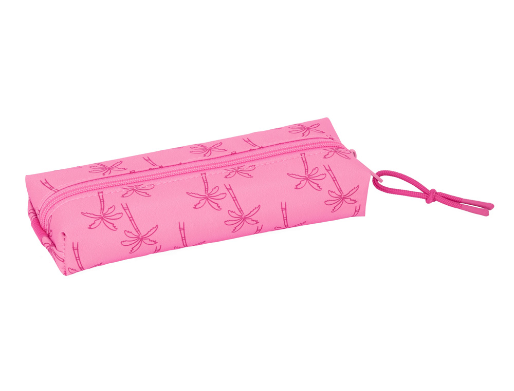 BOLSO ESCOLAR PORTATODO SAFTA RECTANGULAR CON GOMA ELASTICA 22CM STITCH CHILL 40X220X70 MM