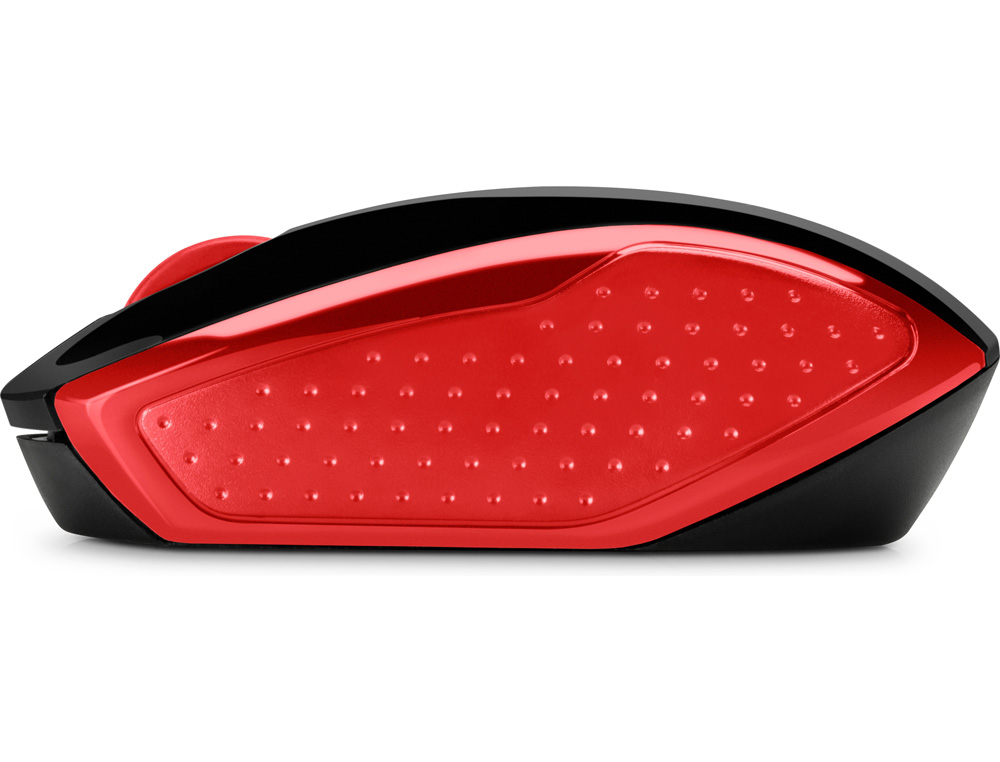 RATON HP 200 INALAMBRICO OPTICO 1000 DPI 2 BOTENES COLOR ROJO