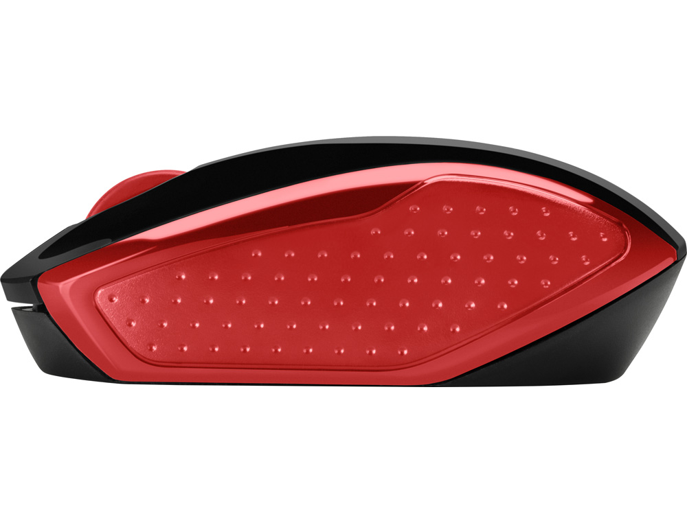 RATON HP 200 INALAMBRICO OPTICO 1000 DPI 2 BOTENES COLOR ROJO