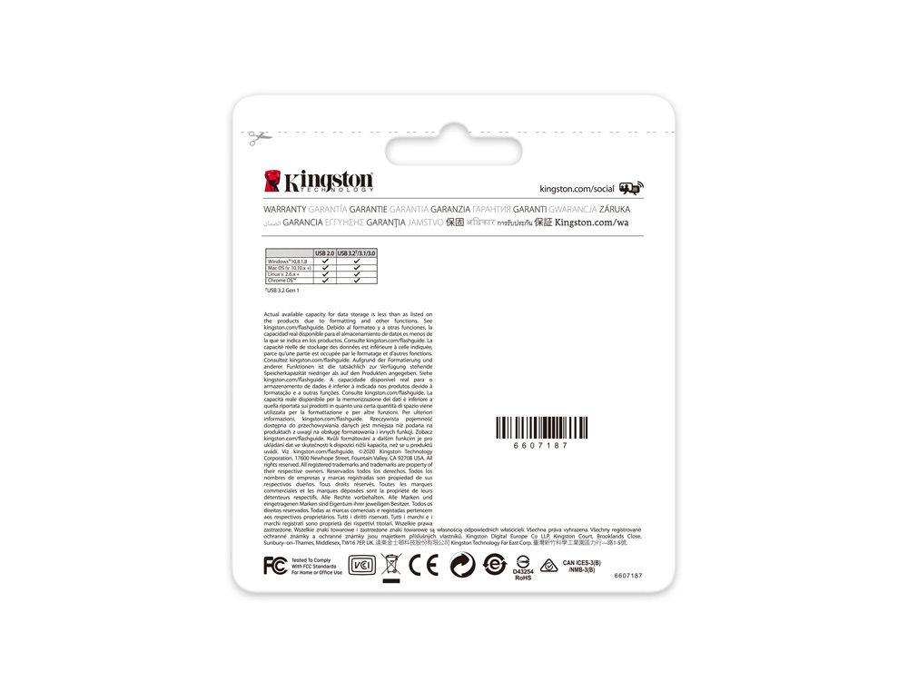 MEMORIA KINGSTON PENDRIVE EXODIA 64GB