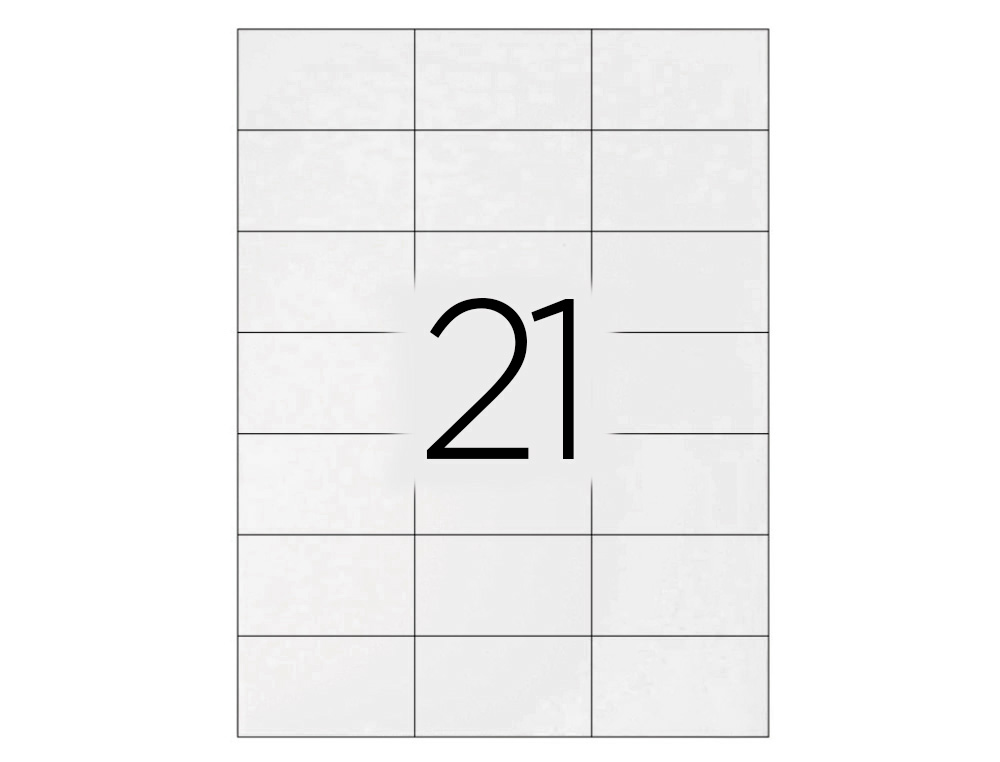 ETIQUETA ADHESIVA Q-CONNECT KF01587 TAMAO 63,5X38,1 MM FOTOCOPIADORA LASER INK-JET CAJA CON 100 HOJAS DIN A4