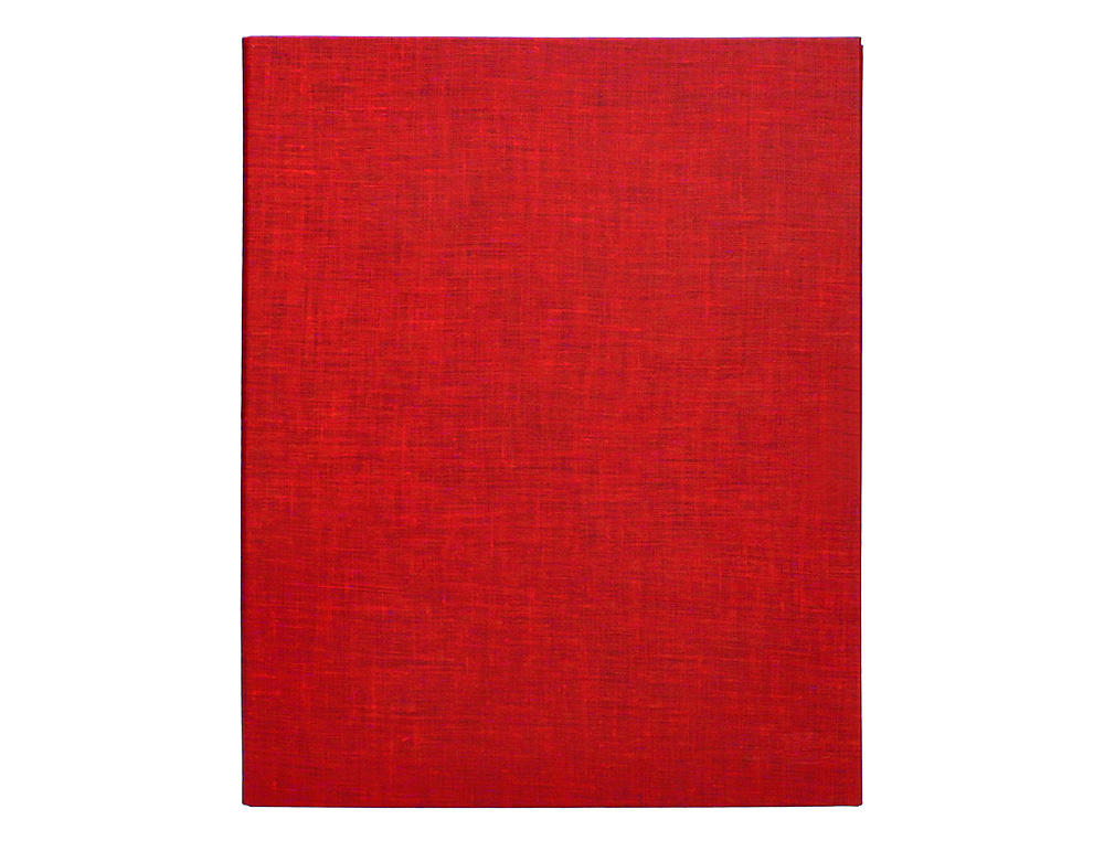 CARPETA DE 4 ANILLAS 40MM MIXTAS LIDERPAPEL FOLIO CARTON FORRADO PAPER COAT COLOR ROJO