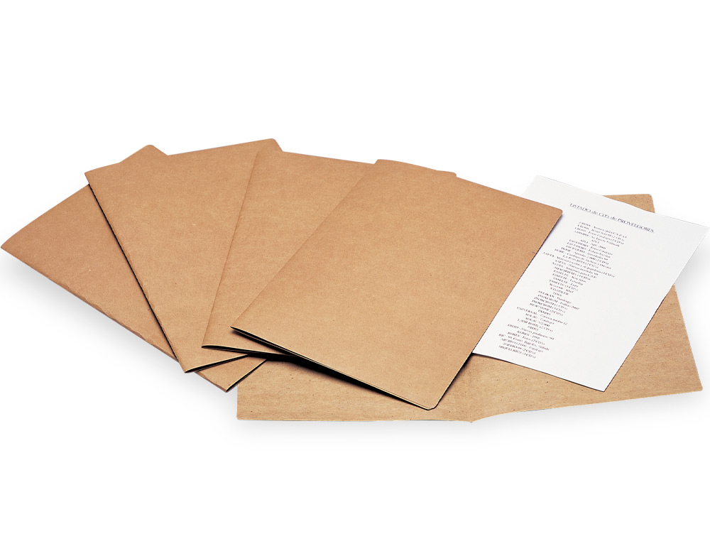 SUBCARPETA LIDERPAPEL DIN A4 KRAFT 200G/M2