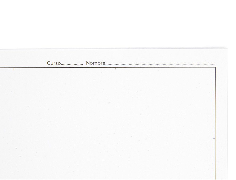 BLOC DIBUJO LIDERPAPEL LINEAL ESPIRAL 230X325MM 20 HOJAS 130GR/M2 CON RECUADRO 2 TALADROS PERFORADO
