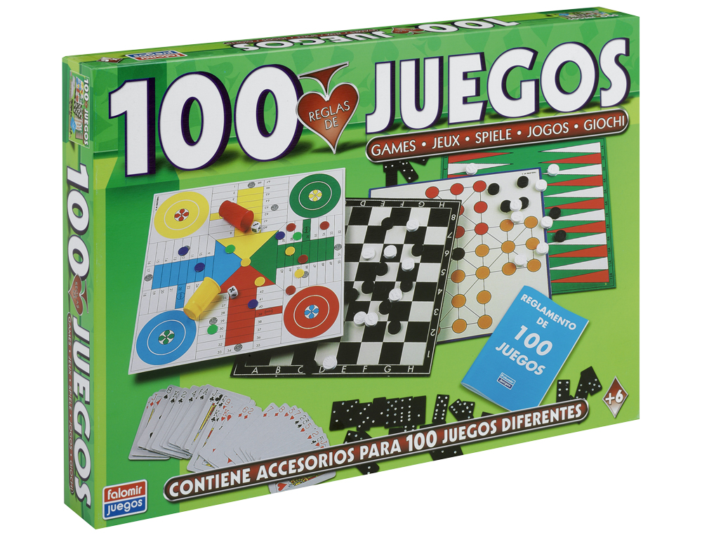 JUEGO DE MESA FALOMIR 100 JUEGOS REUNIDOS