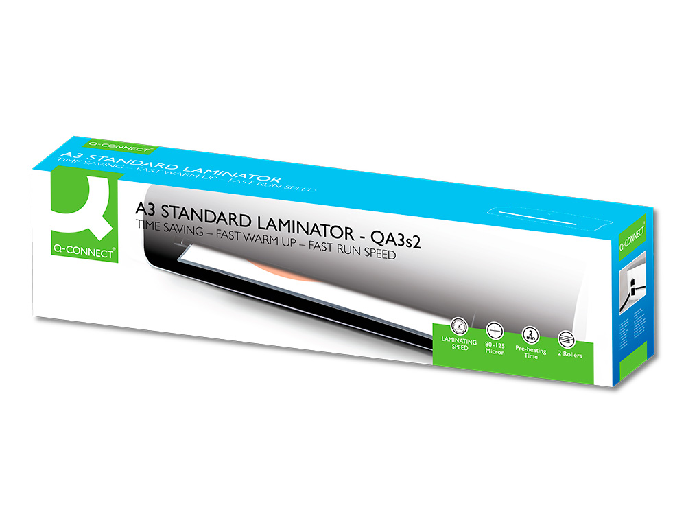 PLASTIFICADORA Q-CONNECT KF17003 DIN A3 ESTANDAR 2 RODILLOS