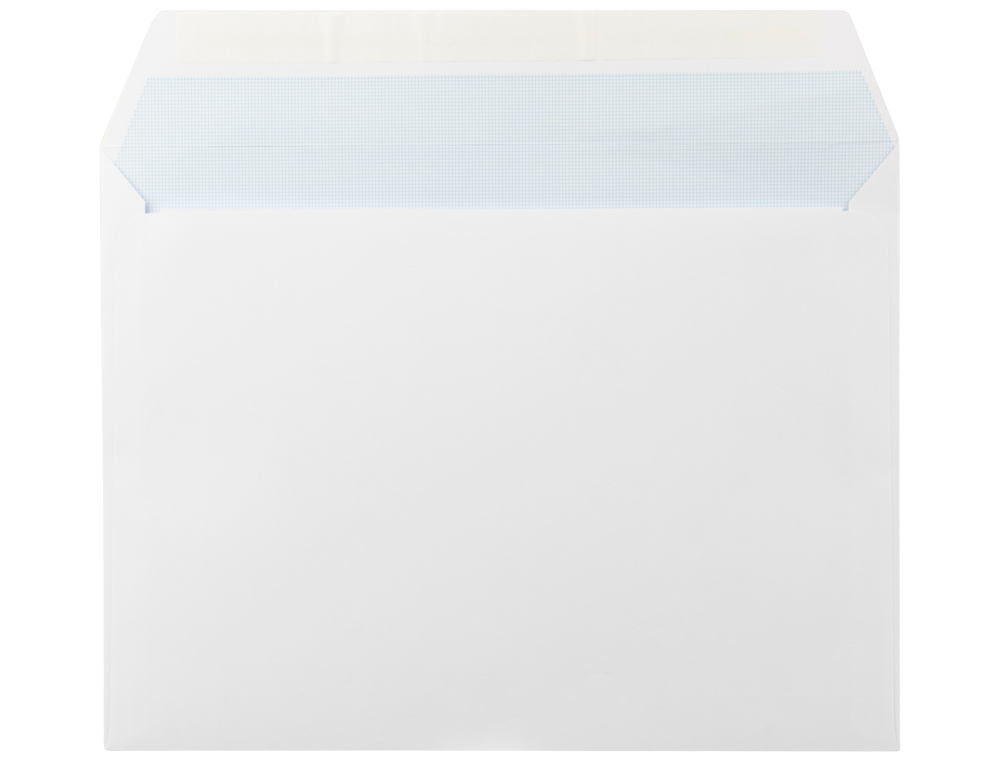SOBRE LIDERPAPEL N 14 BLANCO DIN C4 229X324 MM TIRA DE SILICONA PAQUETE DE 25 UNIDADES