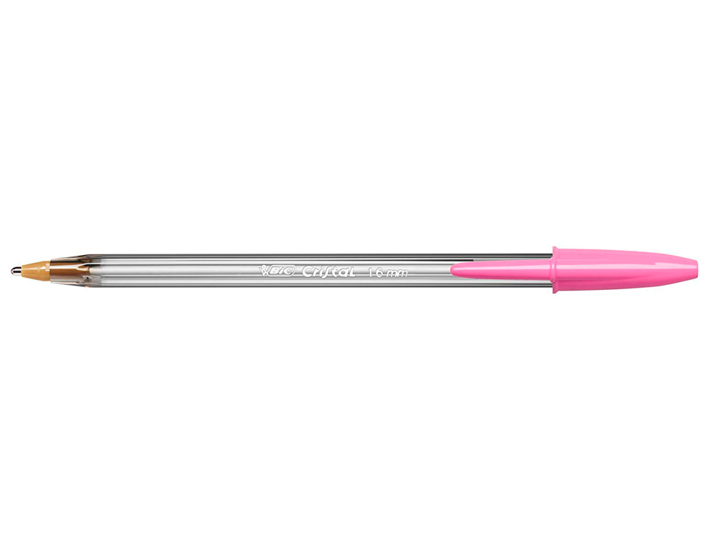 BOLIGRAFO BIC CRISTAL FUN ROSA PUNTA 1,6 MM